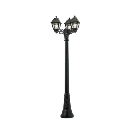 عامود إنارة ثلاثي اسود ايطالي