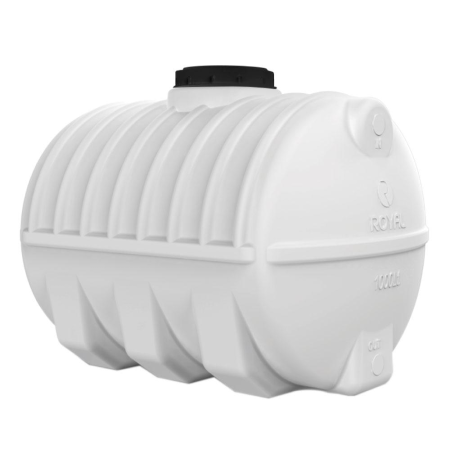 خزان مياه سعة 1000 لتر (أفقي) (ابيض)